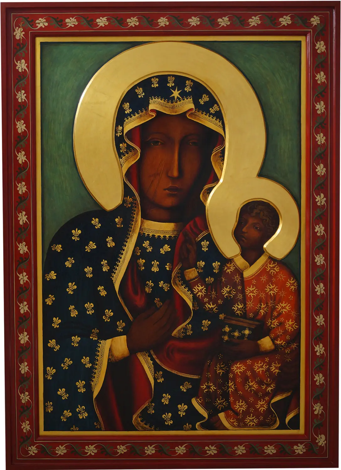 Matka Boska Częstochowska kopia obrazu 140 x 103 cm
